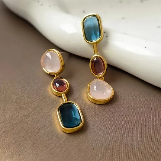 Gemstone Glamour Earrings