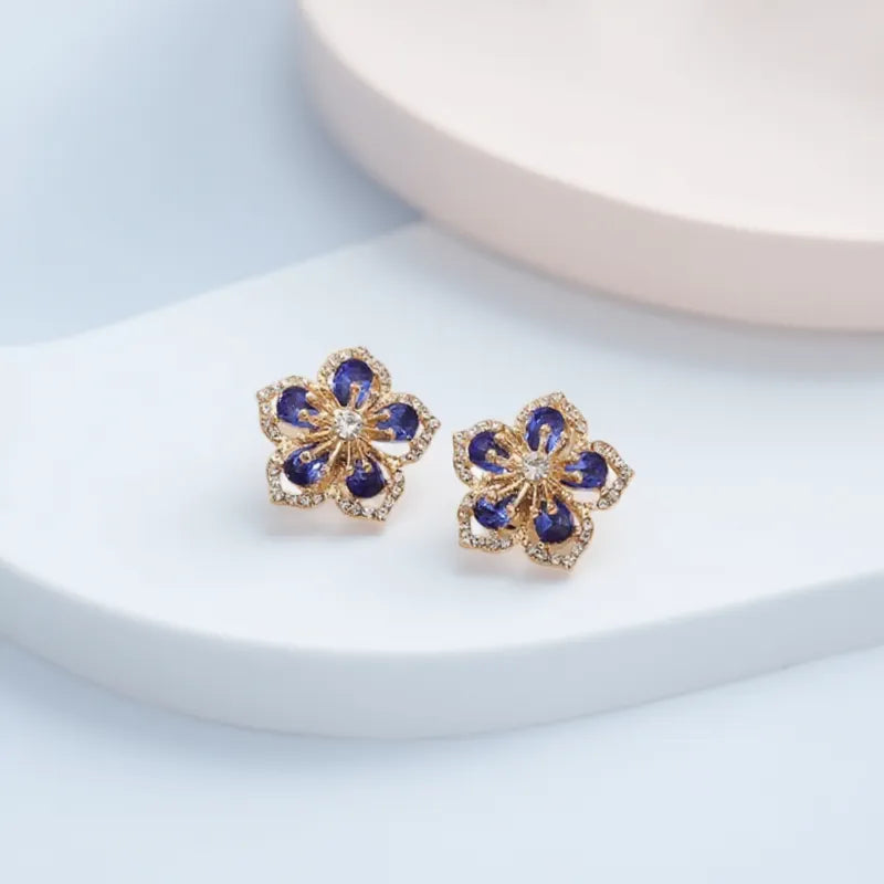 Rainbow Flower Earrings