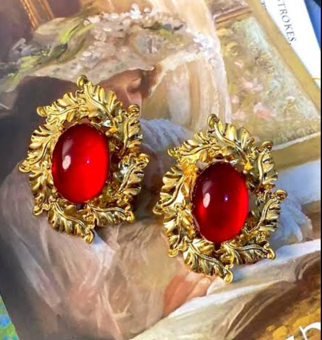Red Eclipse Studs