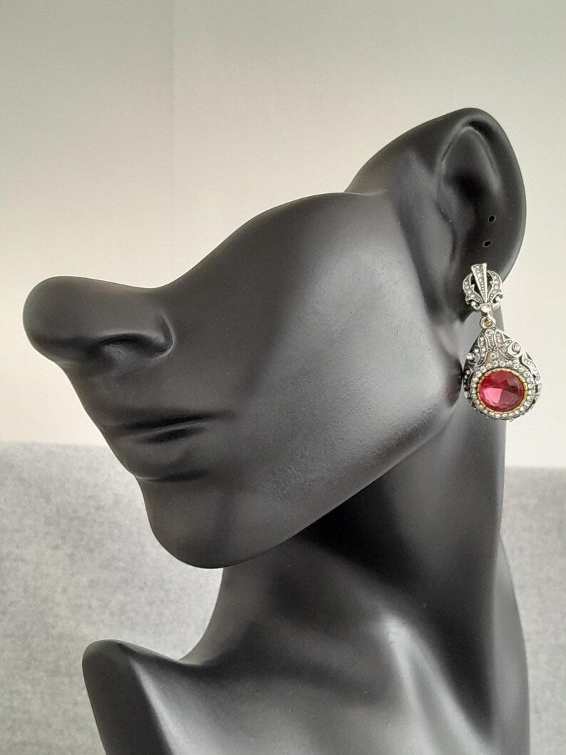 Retro Rhinestone Earings