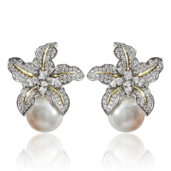 Pearl Starfish Studs
