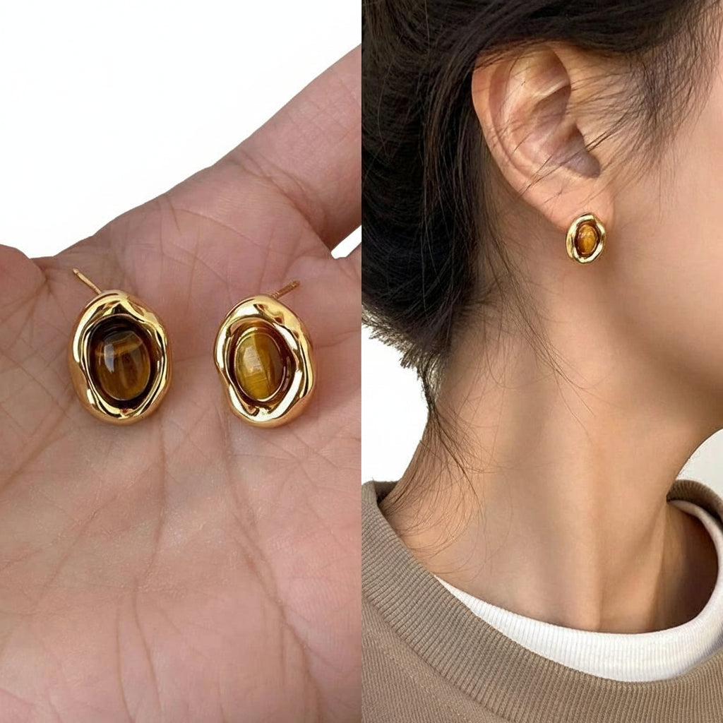 Molten Gold Studs