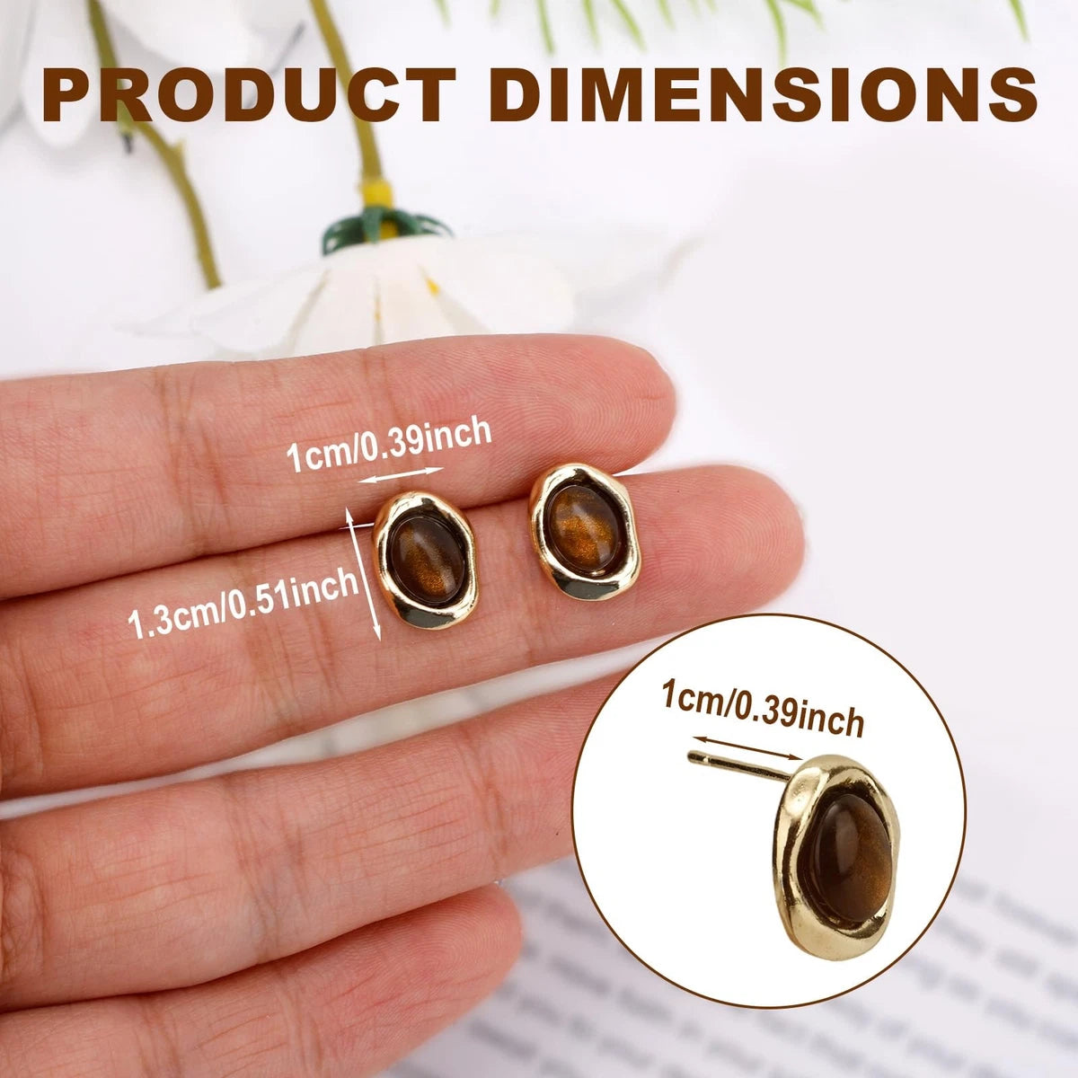 Molten Gold Studs