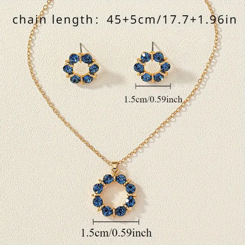 Sapphire Circle Set