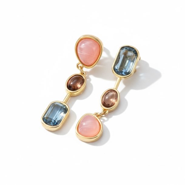 Gemstone Glamour Earrings