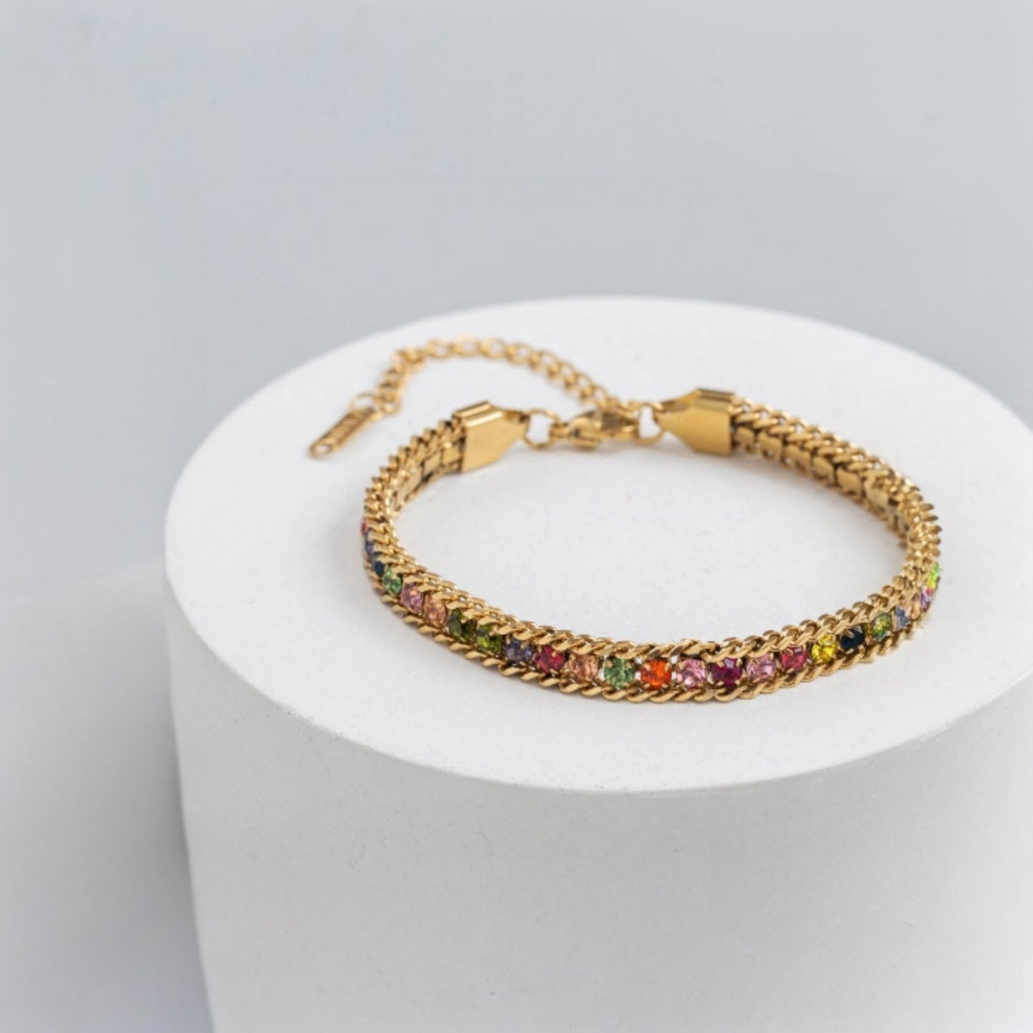 Gemstone Cascade Bracelet