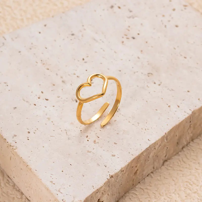 Gold Heart Ring